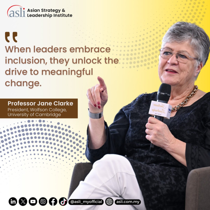 At our second edition of the Sunway Education Inclusive Leadership Series, Prof. Jane Clarke, President of Wolfson College, University of Cambridge, shared insights on building an inclusive institution.

Prof. Jane reminded us that meaningful change can happen when inclusivity is at the core of our actions.

Watch the session here: https://bit.ly/SEILS2

Stay updated with us: https://linktr.ee/aslimyofficial